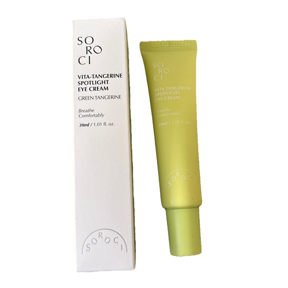 SOROCI Vita-Tangerine Spotlight Eye Cream 1.01 oz Brand NIB Green Tangerine‎
